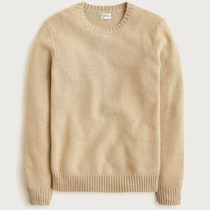 J. Crew Men's Basket Stitch Cotton Crewneck Sweater XL Heather Saddle